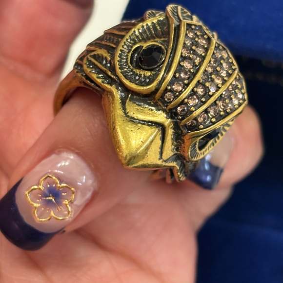 Kurt Geiger Bronze-Toned / Gold-Toned Ring | Women Size 8 - Picture 6 of 7